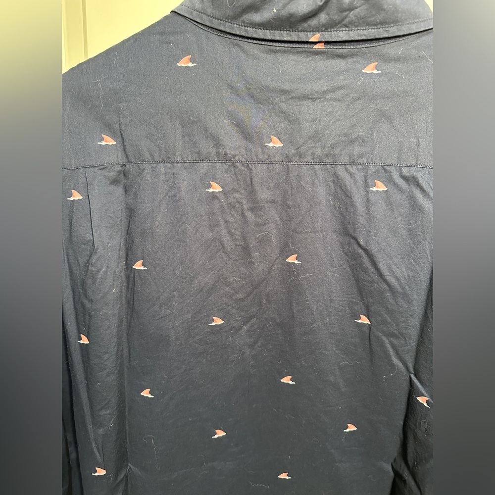 BONOBOS - 🦈 Shark Fin Short Sleeve Button Down Shirt in Prominent Fit, 3XL - Picture 7 of 10